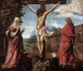 マリアと聖ヨハネの間の十字架上のキリスト フランドルのデニス・ファン・アルスロート